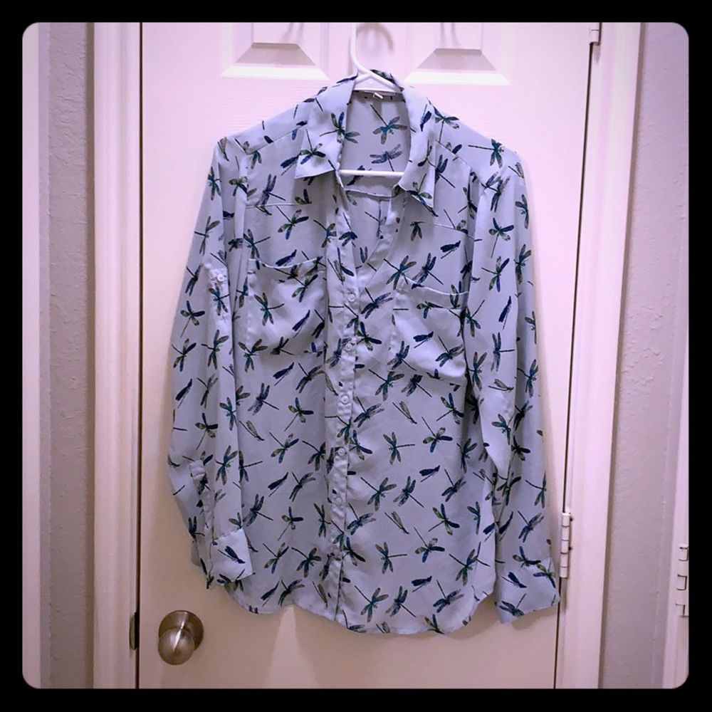 Portofino Button Down Printed Blouse